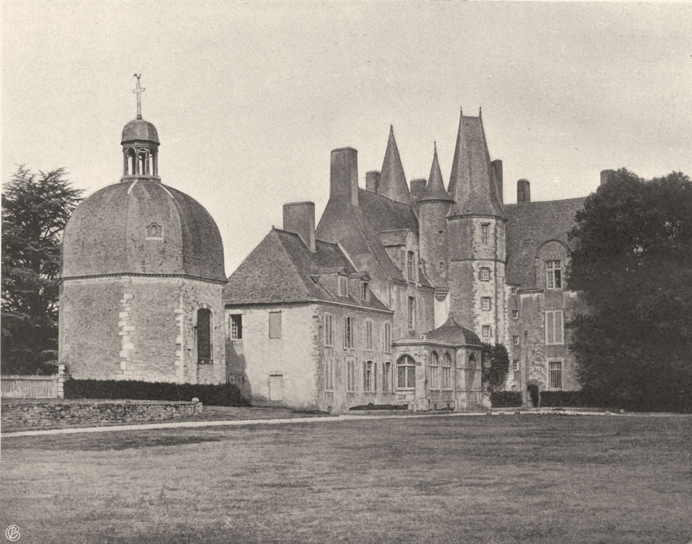 ILLE-ET-VILAINE. Chàteau des Rochers, aux environs de Vitré 1902 old print